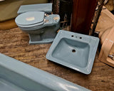 Vintage Dresden Blue Compact Toilet, Counter Sink & Pembroke Tub by Standard