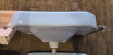 Lrge Vintage Kohler "Strand" Shelf Back Wall Sink w/Side Towel Bars in Blue