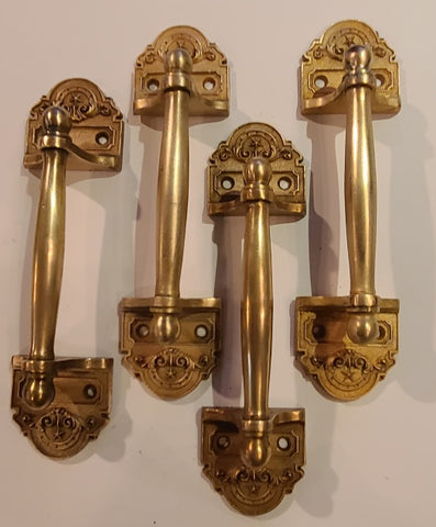 Antique Decorative Cast Bronze Door Pulls