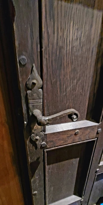 Early 20th C Pointed Arched Carved Oak Tudor Gothic Door – Toledo