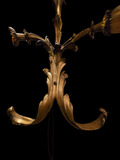 Exquisite Vintage Gilt Cast Bronze Light Sconce