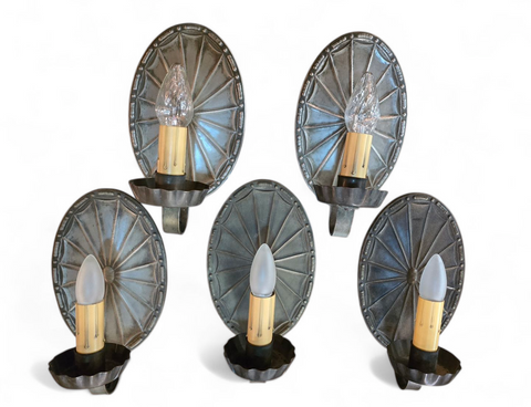 1920's Light Sconces from a French Norman Home