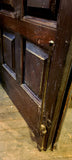 Pair on vintage 1920's Raised Panel Oak French Doors