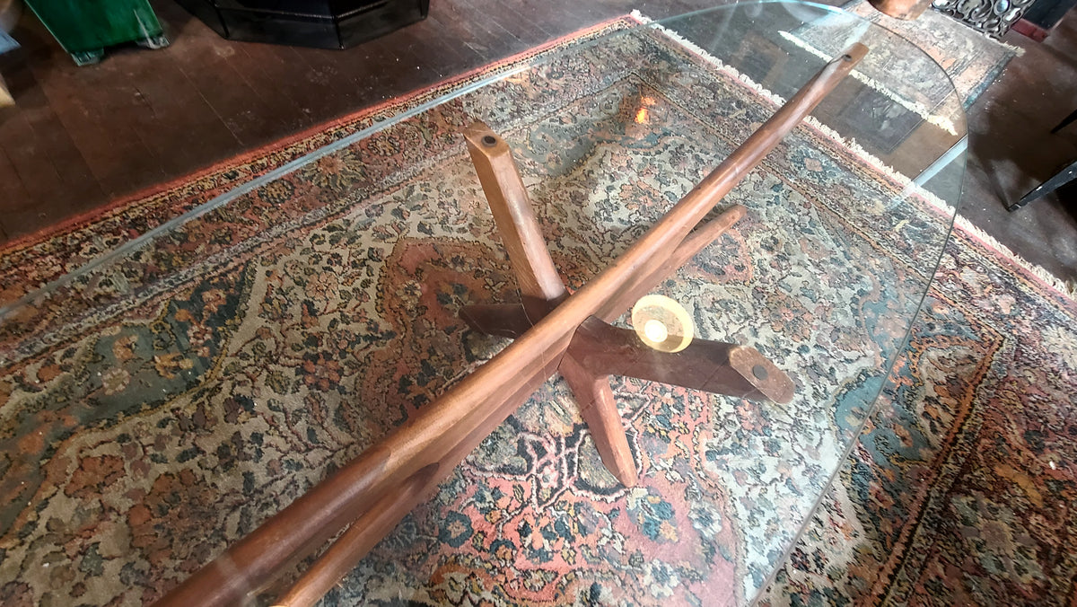 Vintage Adrian Pearsall Oval Glass 