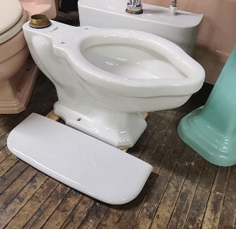 1920-30's Era Vintage Standard "Monaco" Model Wall Hung Tank Toilet in White