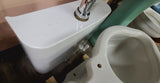 1920-30's Era Vintage Standard "Monaco" Model Wall Hung Tank Toilet in White