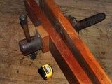 Large Early Vintage Wood Clamp with Turned Wood Screw 1860's - 1880's