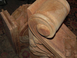 Pair of Large Hand Carved Mahogany Corbel with Grapes