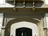 Huge 1925 Carved White Oak Tudor Entry Way
