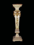 Antique Pedestal with Carved Faces...possibly by Herter Brothers