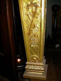Antique Pedestal with Carved Faces...possibly by Herter Brothers