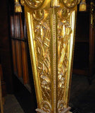 Antique Pedestal with Carved Faces...possibly by Herter Brothers