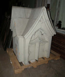 Pair of Large Vintage Terra Cotta Finial Caps from a School