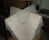 Pair of Large Vintage Terra Cotta Finial Caps from a School
