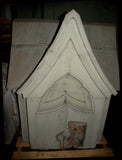 Pair of Large Vintage Terra Cotta Finial Caps from a School