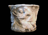 17th Century Italian Limestone Well Head "Rape of the Sabine Women"