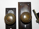 Early Antique Double Skeleton Key Entry Set by Corbin