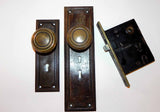 Early Antique Double Skeleton Key Entry Set by Corbin