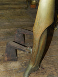 Pair of 1920's Era Vintage Art Deco Bronze Andirons attributed to Pierre Legrain