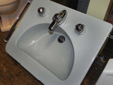 Vintage Grey "Diana" Wall Sink w/Legs By Crane Plumbing Co