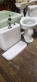 Antique 1920/30's Era White Wall Hung Tank Toilet (unmarked)
