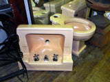 Vintage Standard Shelf Back Wall Sink in Fawn Beige