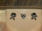 Vintage Standard Shelf Back Wall Sink in Fawn Beige