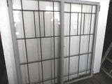 Large Vintage Arts & Crafts Styled Leaded Casement Windows