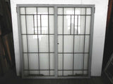 Large Vintage Arts & Crafts Styled Leaded Casement Windows