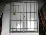 Large Vintage Arts & Crafts Styled Leaded Casement Windows