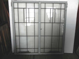 Large Vintage Arts & Crafts Styled Leaded Casement Windows