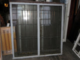 Large Vintage Arts & Crafts Styled Leaded Casement Windows
