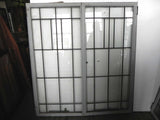 Large Vintage Arts & Crafts Styled Leaded Casement Windows