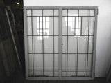 Large Vintage Arts & Crafts Styled Leaded Casement Windows