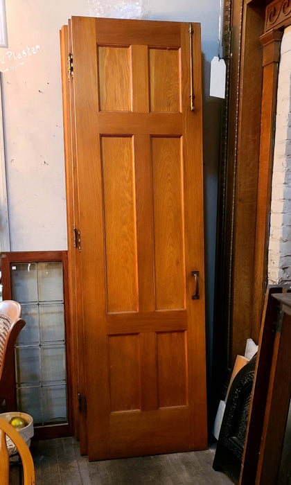 Lovely Vintage 6 Flat Panel SHaker Style Bi-Fold Doors in Cherry, Complete with Hardware
