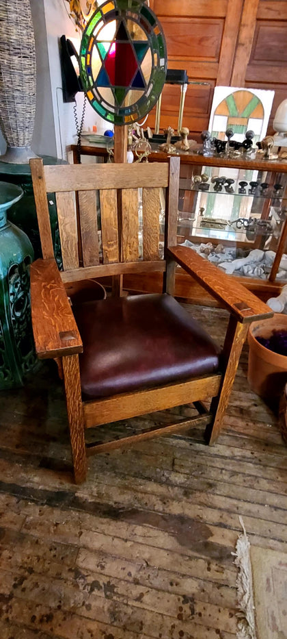 Vintage Stickley 318 Oak Chair