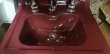 Vintage 1920's Tang Red Wall Hanging Tank Toilet by Standard