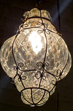 Vintage Blown Glass and Metal lights from Italy