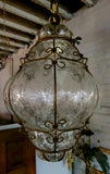 Vintage Blown Glass and Metal lights from Italy