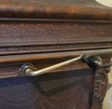Impeccable Quarter Sawn Oak Gothic Styled Antique Kimball Phonograph