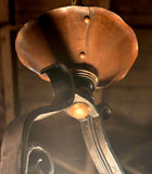 Small Vintage Hand Wrought Iron and Copper Light