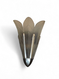 Pair of Art Deco Cast Glass Palm Leaf Sconces by Sabina
