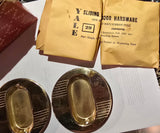 Vintage NOS MCM Brass Pocket Door Brass Hardware by Yale