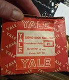 Vintage NOS MCM Brass Pocket Door Brass Hardware by Yale