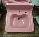 Vintage Standard Rose du Berry 1930’s Wall Sink with Original Faucet