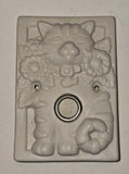 Vintage "Cat" Electric Doorbell in Bisque