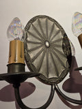 1926 Double Arm French Norman Wall Sconces