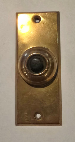 Early Vintage 20th Century Stamped Brass Electric Doorbell