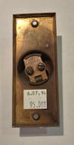 Early Vintage 20th Century Stamped Brass Electric Doorbell
