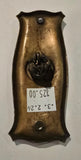 Vintage Russel Erwin "Manhattan" Pattern Brass Doorbell